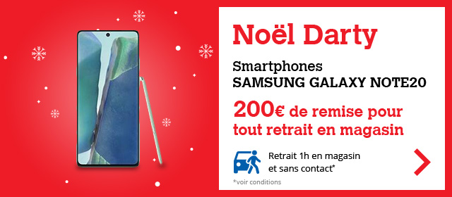 SAMSUNG Galaxy Note20<br>200€ de remise en retrait magasin