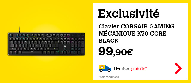 Corsair K55 RGB PRO XT clavier USB AZERTY Belge Noir